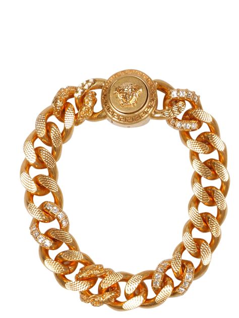 mens versace gold earrings|men versace bracelet.